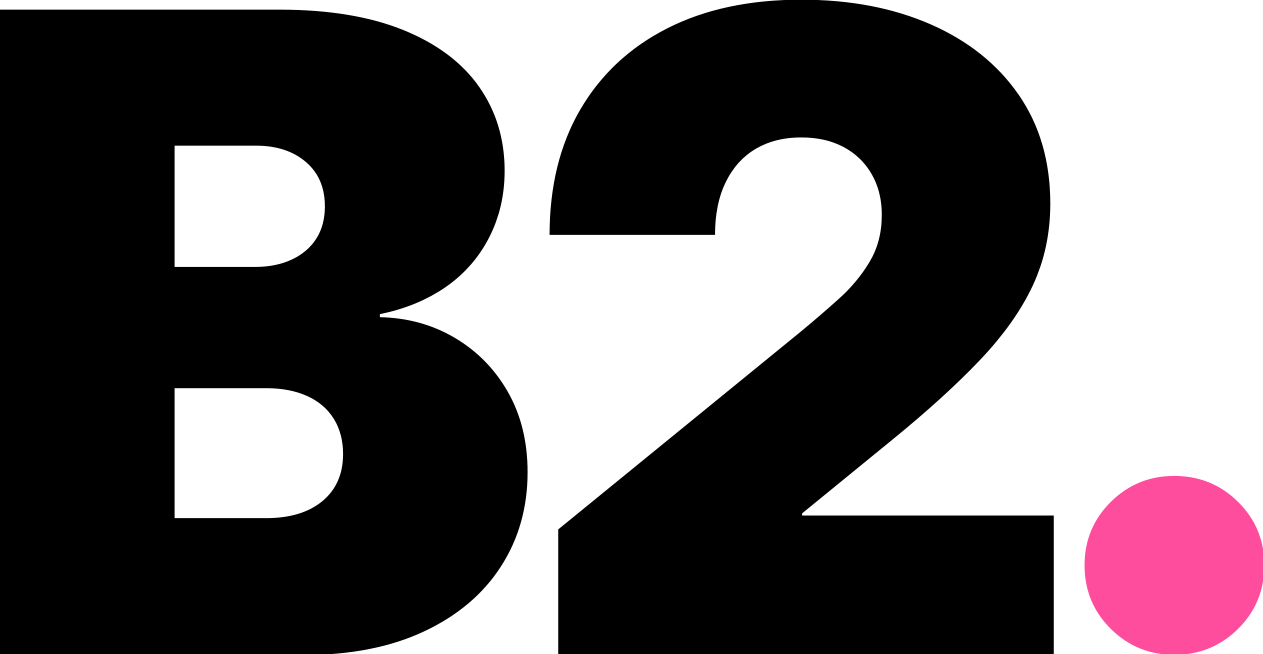 B2 Logo Schwarz PNG