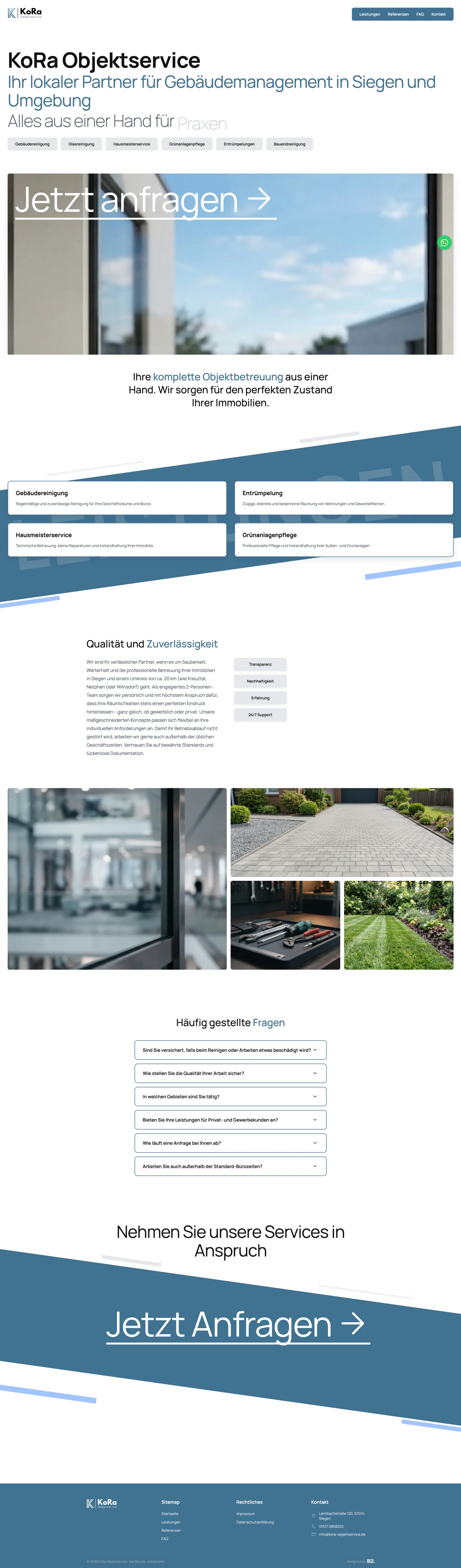KoRa Objektservice Website